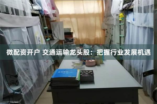 微配资开户 交通运输龙头股：把握行业发展机遇