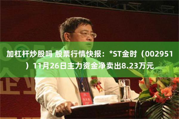 加杠杆炒股吗 股票行情快报：*ST金时（002951）11月26日主力资金净卖出8.23万元