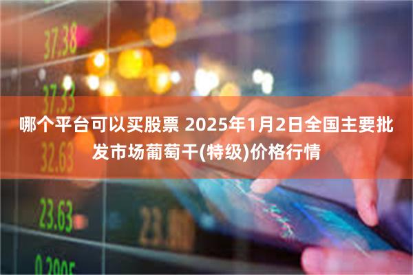 哪个平台可以买股票 2025年1月2日全国主要批发市场葡萄干(特级)价格行情