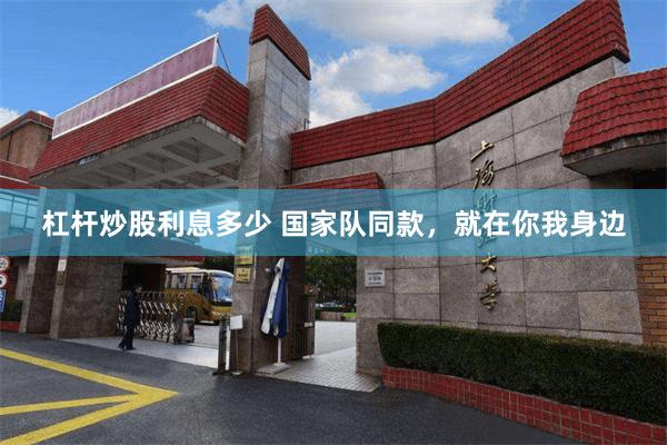 杠杆炒股利息多少 国家队同款，就在你我身边