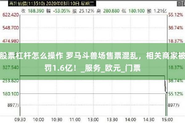 股票杠杆怎么操作 罗马斗兽场售票混乱，相关商家被罚1.6亿！_服务_欧元_门票