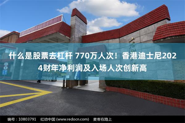 什么是股票去杠杆 770万人次！香港迪士尼2024财年净利润及入场人次创新高
