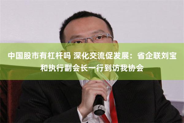 中国股市有杠杆吗 深化交流促发展:省企联刘宝和执行副会长一行到访我协会