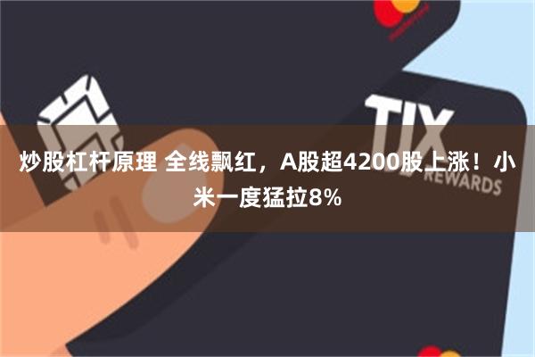 炒股杠杆原理 全线飘红,A股超4200股上涨!小米一度猛拉8%