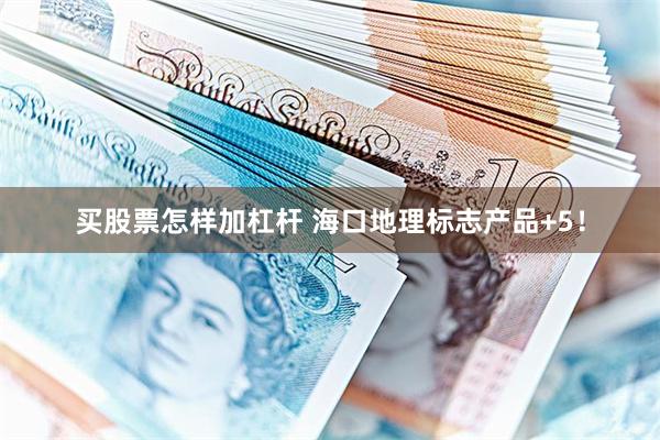 买股票怎样加杠杆 海口地理标志产品+5!
