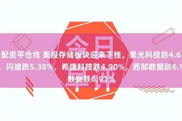 配资平仓线 美股存储板块迎来下挫，美光科技跌4.67%，闪迪跌5.38%，希捷科技跌4.90%，西部数据跌6.91%