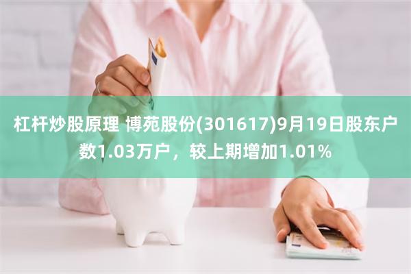 杠杆炒股原理 博苑股份(301617)9月19日股东户数1.03万户，较上期增加1.01%
