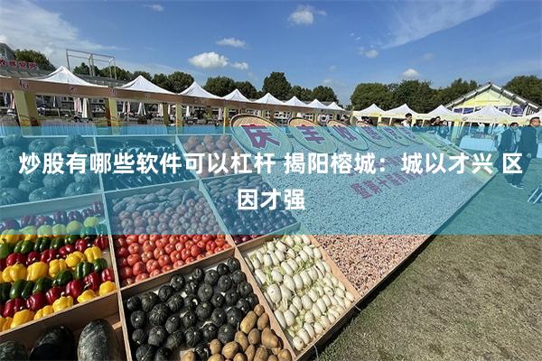 炒股有哪些软件可以杠杆 揭阳榕城：城以才兴 区因才强