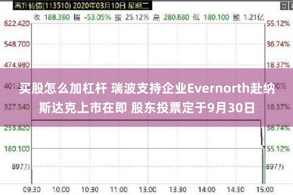买股怎么加杠杆 瑞波支持企业Evernorth赴纳斯达克上市在即 股东投票定于9月30日