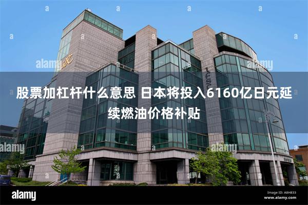 股票加杠杆什么意思 日本将投入6160亿日元延续燃油价格补贴