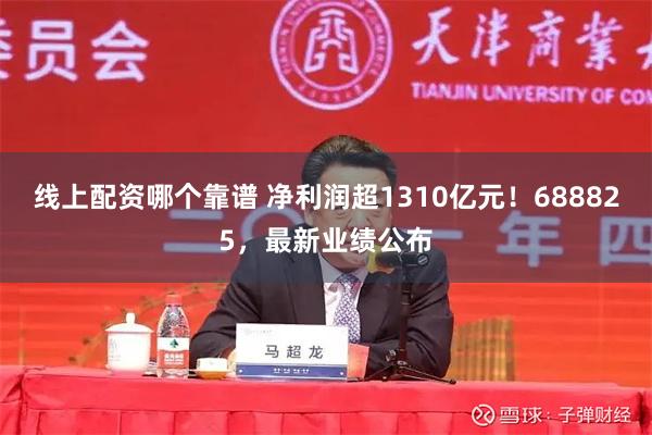 线上配资哪个靠谱 净利润超1310亿元！688825，最新业绩公布